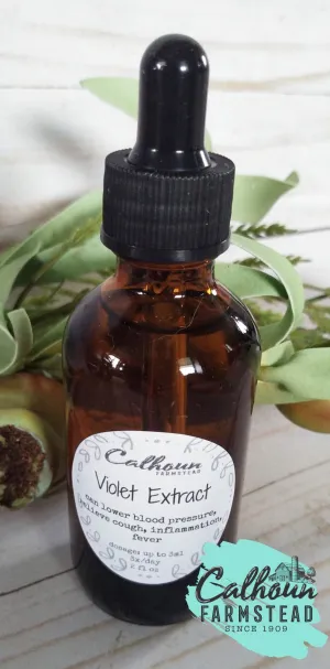 Violet Extract - Tincture - Respiratory Wellness - Anxiety Relief