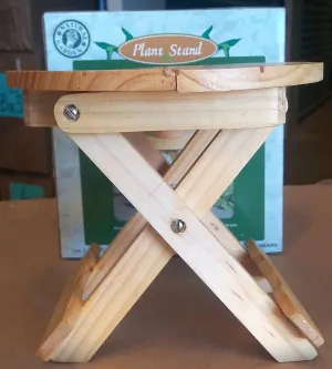WOODEN TABLE PLANT STAND