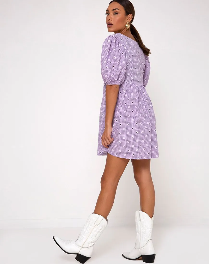 Wretta Dress in Daisy Field Lavender