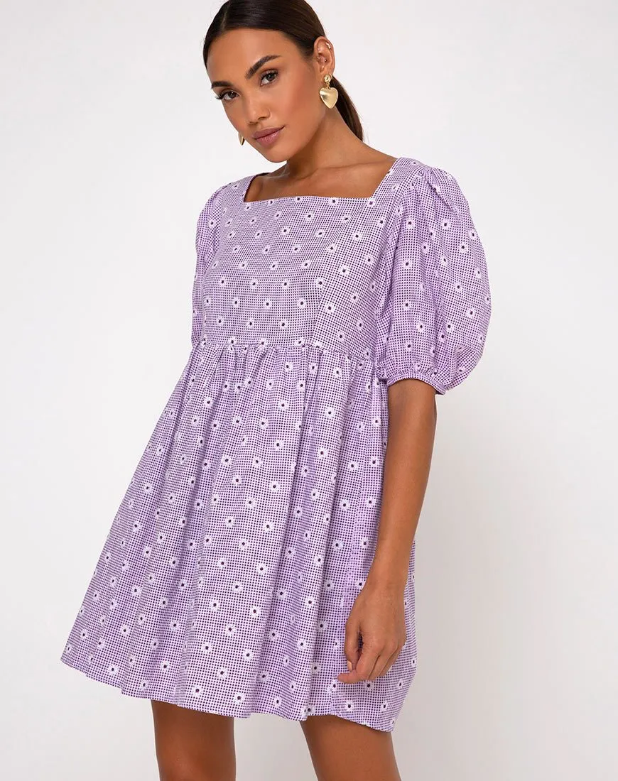 Wretta Dress in Daisy Field Lavender